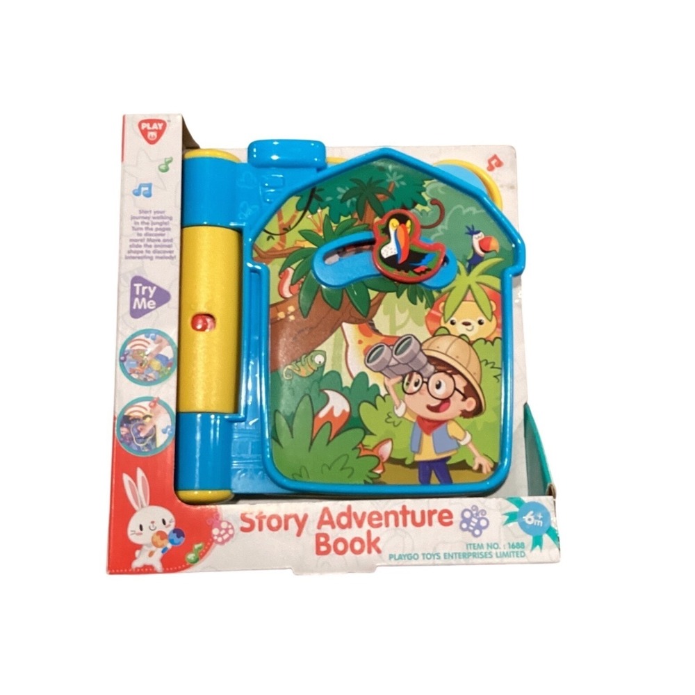 Playgo Story Adventure Book Musical Interactive Baby Toy 1688 Jungle Theme 6M+